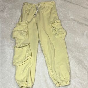 Women’s Yellow Cargo Joggers
